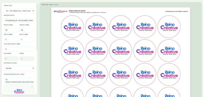Sticker Bulat preview