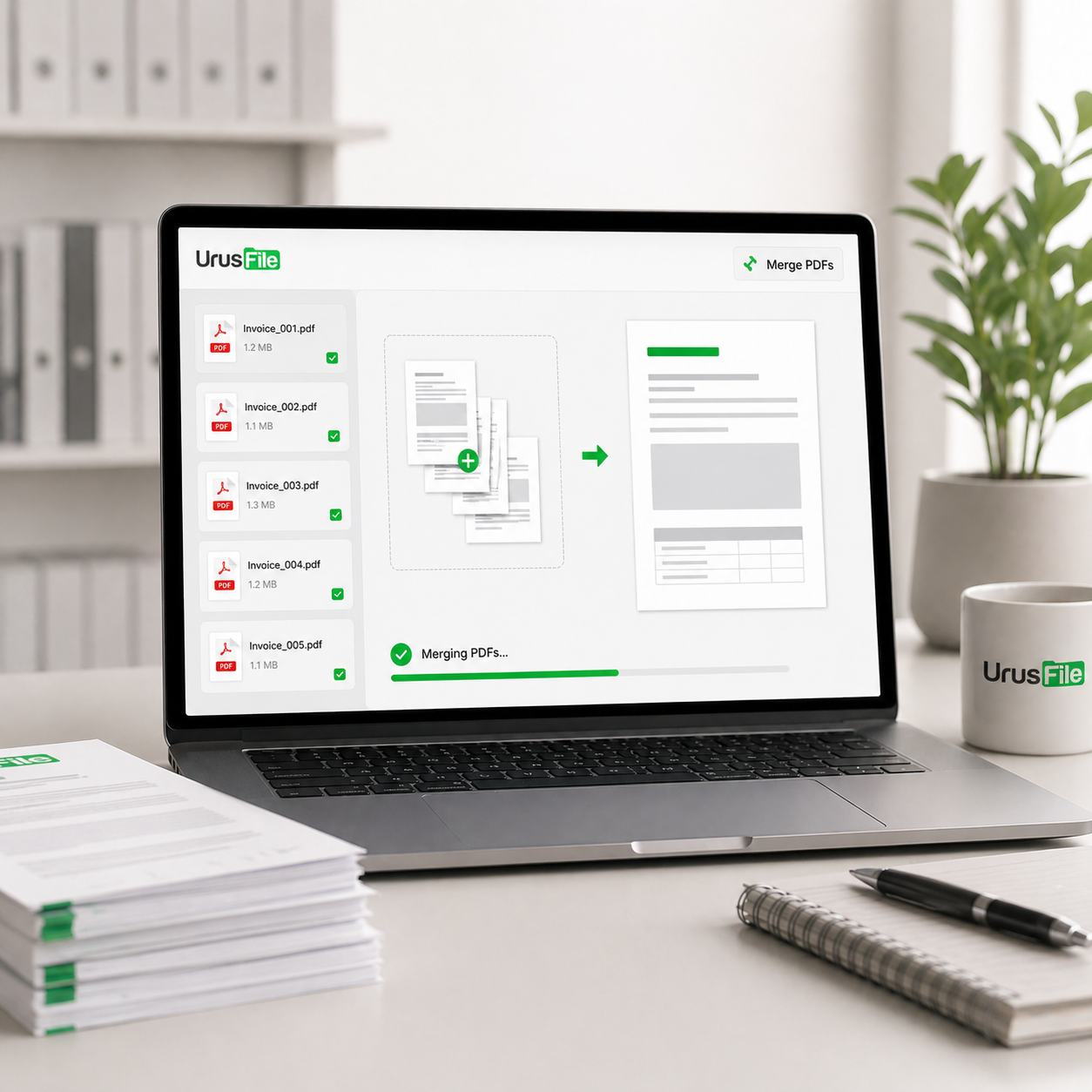 Merge PDFs preview