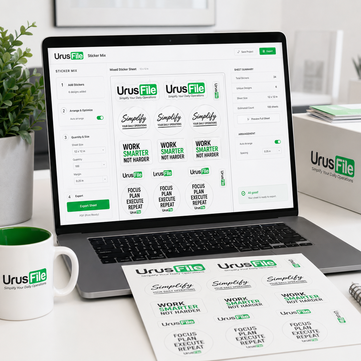 Sticker Mix template preview
